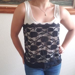 Pins & Needles Black Lace Sleeveless Top